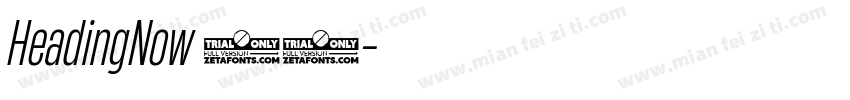 HeadingNow 33字体转换